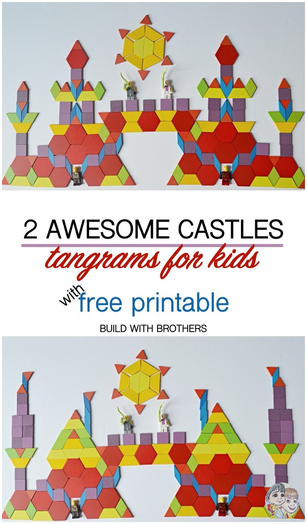 Read more about the article DIY Castle puzzles using tangrams for kids (teaching symmetry)